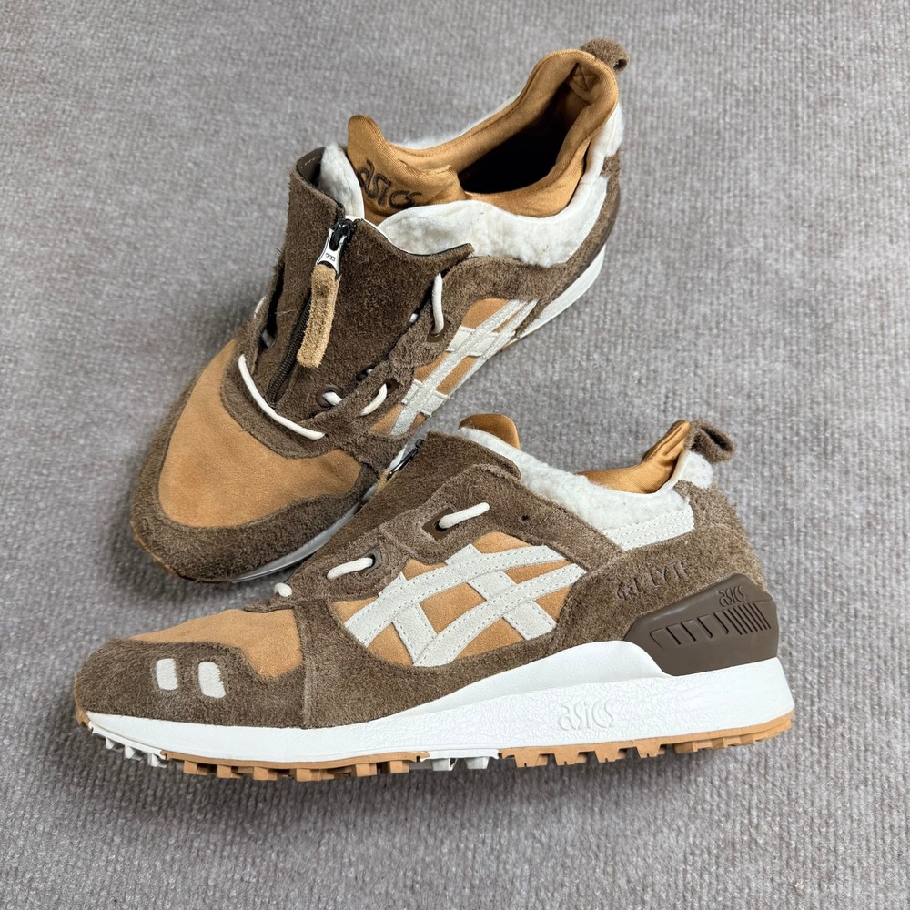 ASICS Gel Lyte MT Shearling Pack Caravan Birch Brown Suede 1191A142 Mens 8.5